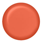 Swatch of IBD Rubber Gel Persimmon, a creamy coral-orange shade with a high-shine gel finish.